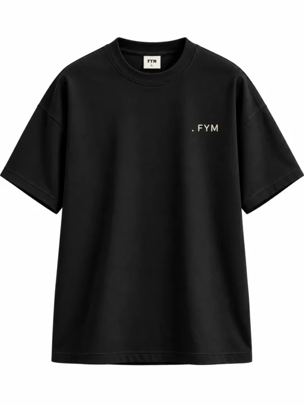 FYM Oversized T-Shirt - Black Essential